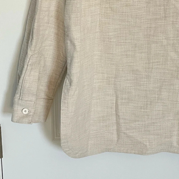 Banana Republic Canvas Shirt Jacket shacket cream 29819 - Picture 11 of 16